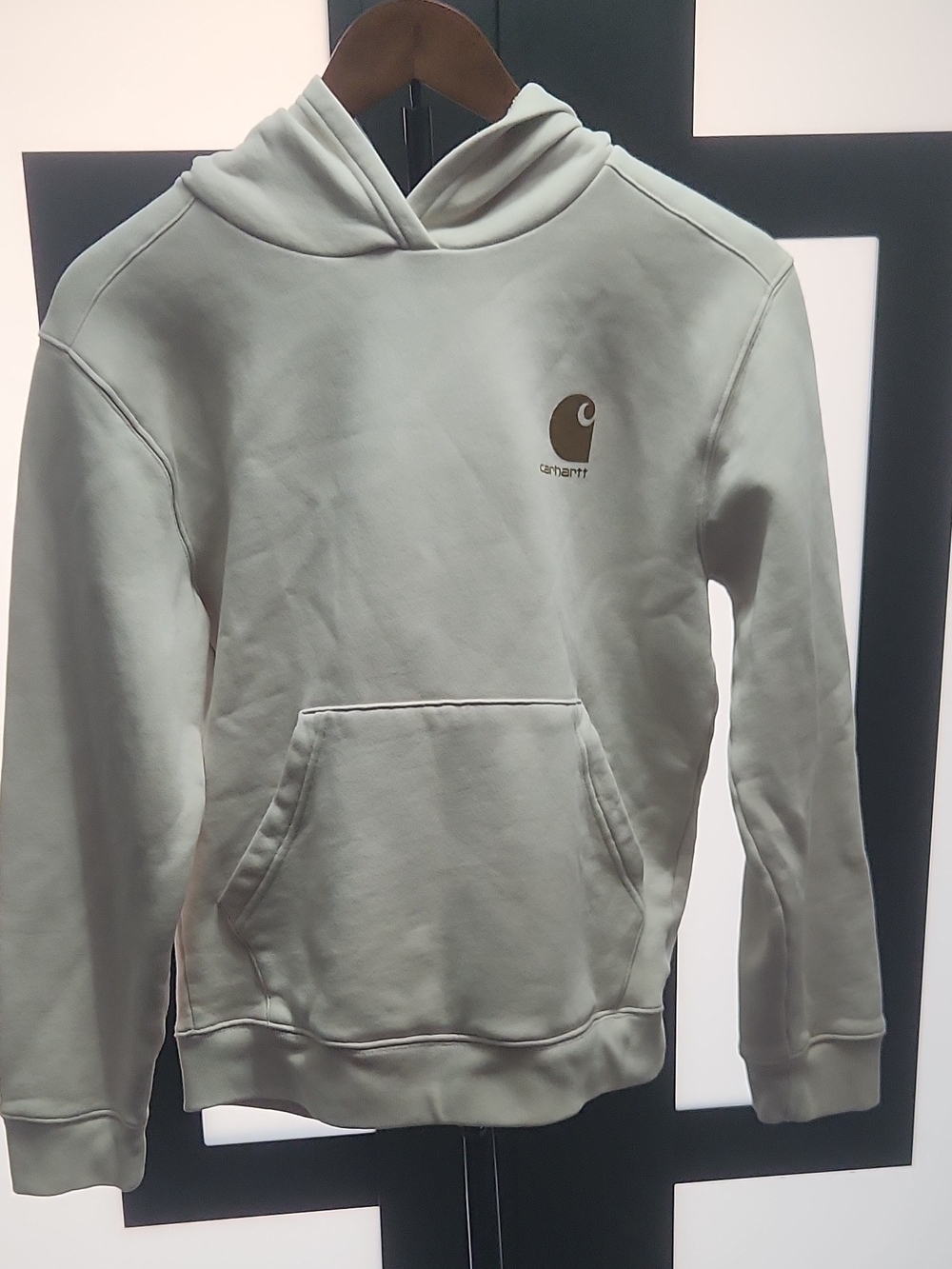 Carhartt Men’s Light Sage Green Hooded Sweatshirt